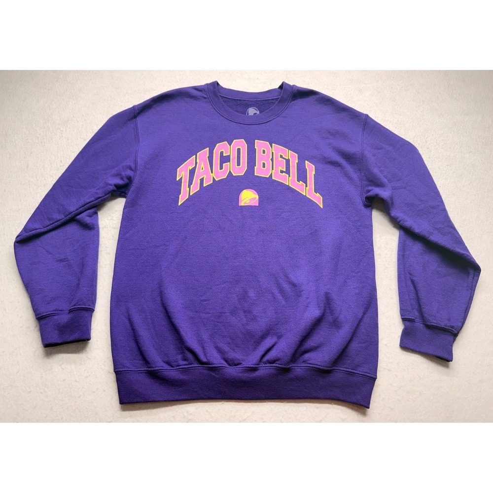 Taco Bell Purple Crewneck Sweatshirt BoxLunch Exclusive Ripple Junction Size M